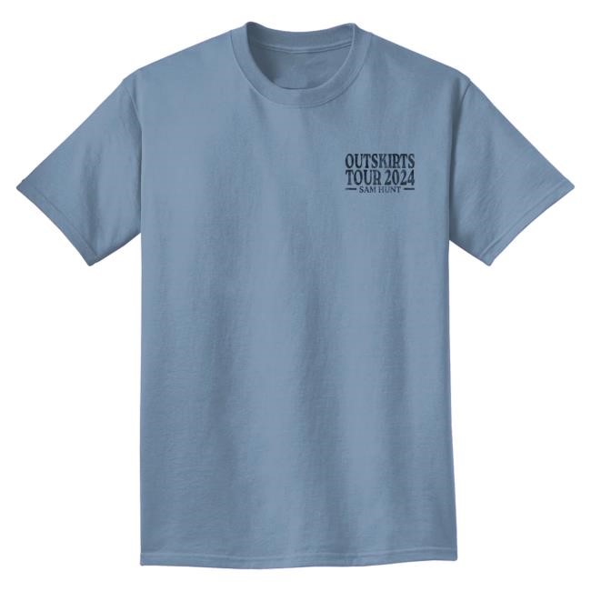Official Sam Hunt Merch Blue Dog T-Shirt SamHunt