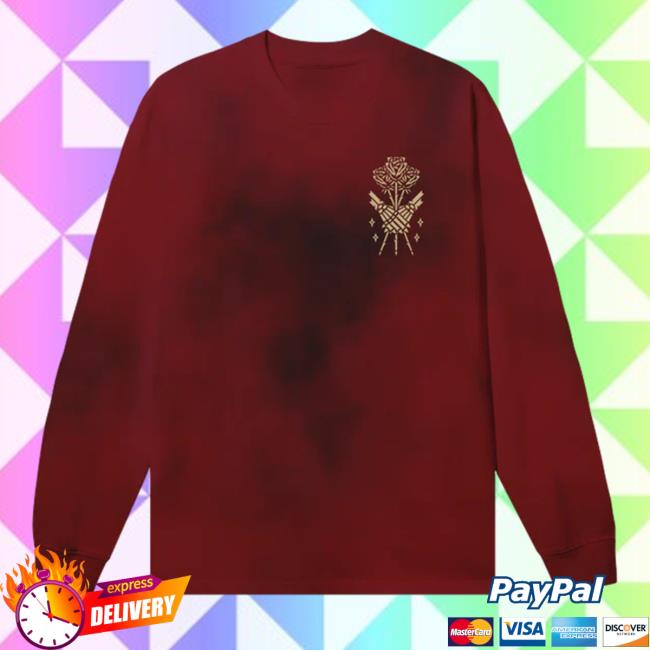 Official Bad Omens Lovers Red Dye Pullover Hoodie