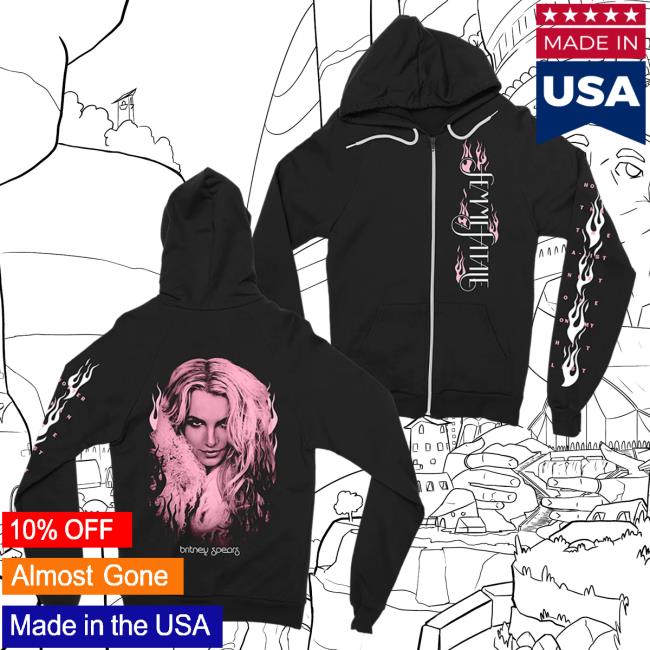 Official Britney Spears Merch Store Britney Spears Femme Fatale Zip Attractive Hoodie Britney Spears Apparel Clothing Shop BritneySpears