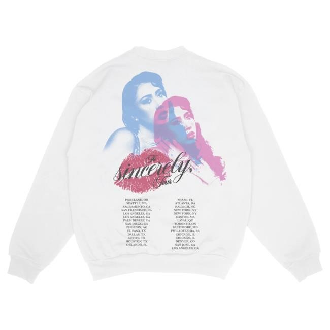 Official Kali Uchis Merch Store Sincerely, Tour Sweatshirt
