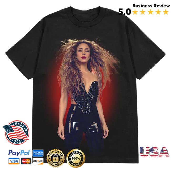 Official Shakira Merch Store Ruby Aura Attractive Shirt - Black Shakira Apparel Clothing Shop