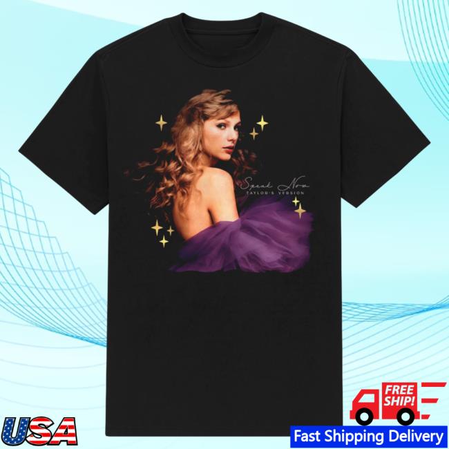 Official Taylor Swift Merch Store Speak Now (Taylor's Version) Black Popover Shirt TaylorSwift Apparel Clothing Shop