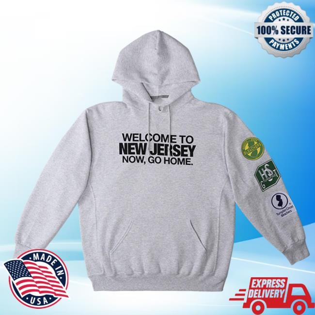 Welcome To New Jersey Long Sleeve Hoodie - Bleachers
