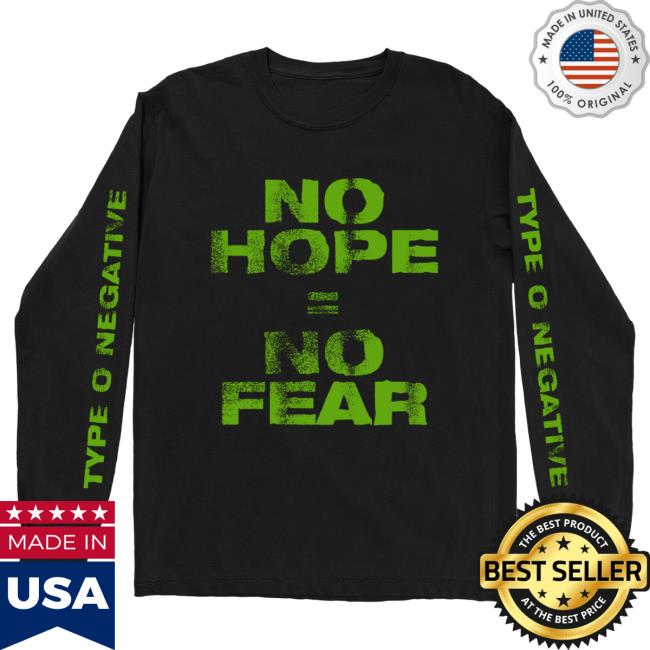 Official Type O Negative Merch No Hope Long Sleeve Tee Shirt