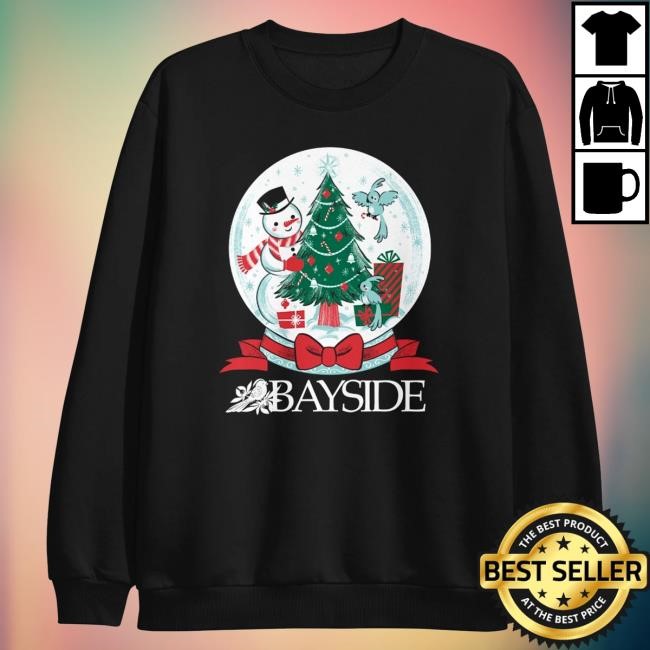 Official Bayside Band Merch Snowglobe Black Sweater