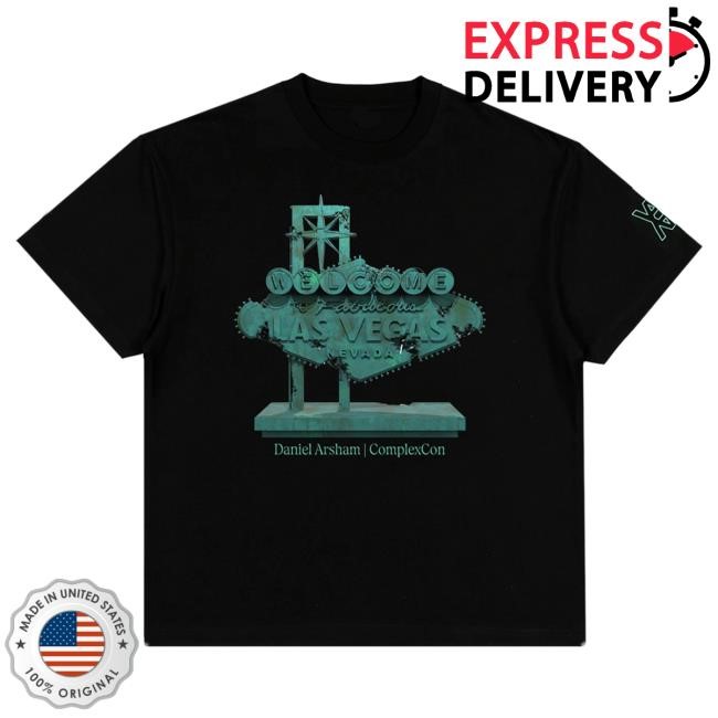 Official Complex Store Shop Merch Daniel Arsham + ComplexCon Welcome to Vegas Hot Shirt ComplexCon 2025 Official Complex Store Shop Merch Daniel Arsham + ComplexCon Welcome to Vegas Tees ComplexCon 2025
