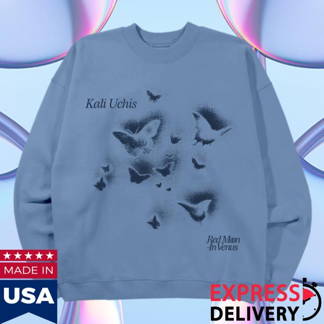 Kali Uchis Clothing Store Shop Blue Butterfly Sweaters Kaliuchis Merch