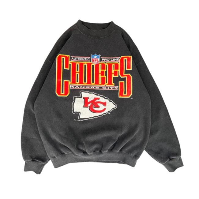 Kansas City Chiefs Westside Storey Vintage 90S Proline Kc Chiefs Long Sleeve T Shirt
