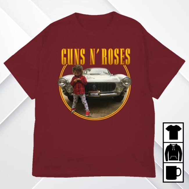 Official Guns N Roses Merch Store Nothin’ Red T Shirt Guns N’ Roses