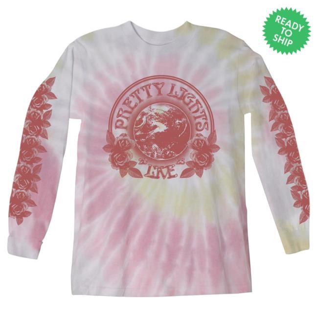 Official Pretty Lights Merch Pretty Lights Pretty Dead Long Sleeve T-Shirts (Tye Dye) PrettyLights