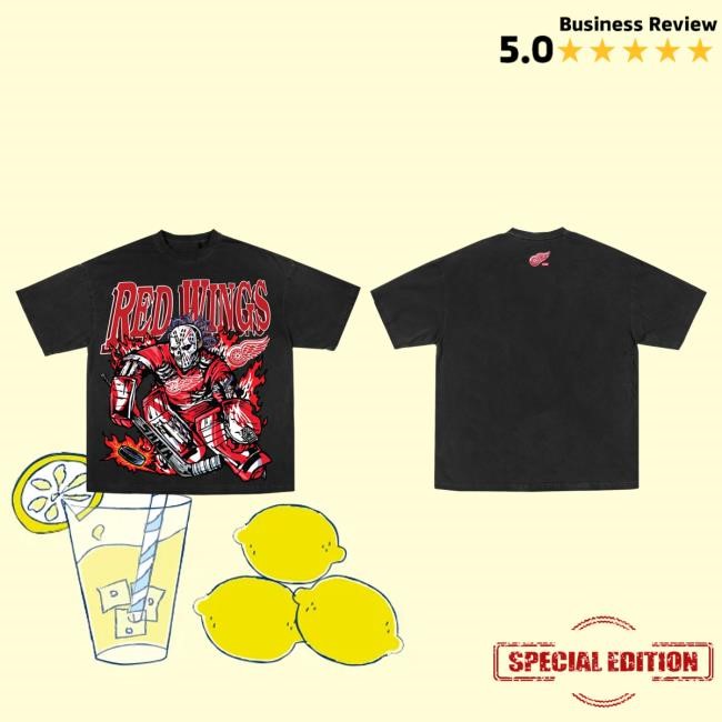 Official Sana Detroit Store Red Wings X Sana Main Attractive Shirt Duo Black SanaDetroit