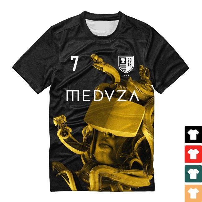 Official Meduza Merch Shop EURO 2024 Limited Edition Football T Shirt No. 7 Meduza Clothing Store Apparel