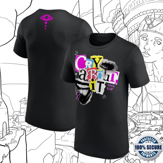 Men's Black Liv Morgan Cry About It T Shirt