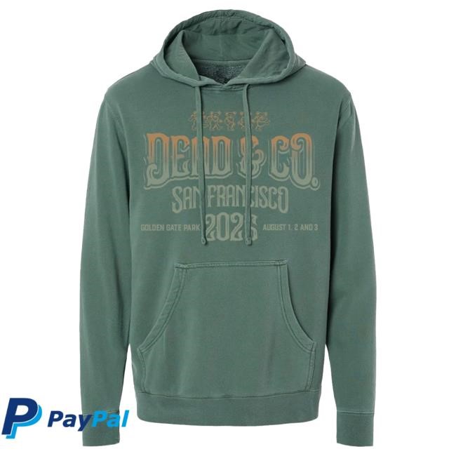 Dead And Company Store Merch Dead & Company San Francisco 2025 Hoodie