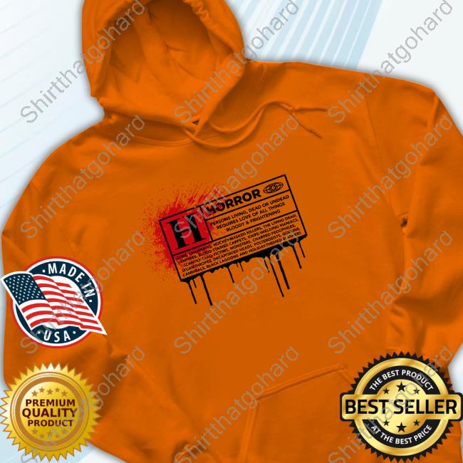 Official Rated H Horror Movie New Shirt