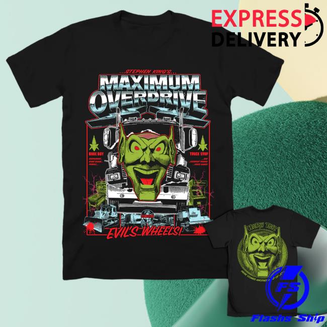 Official Cavity Colors Maximum Overdrive: Evil’S Wheels - Tee