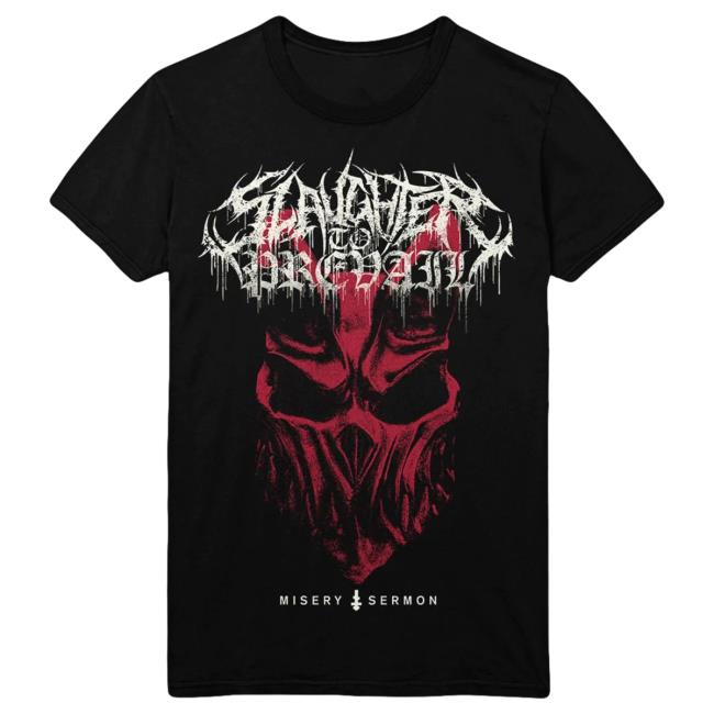 Official Sumerian Merch Slaughter To Prevail Misery Sermon Album Art Long Sleeve Shirts Black