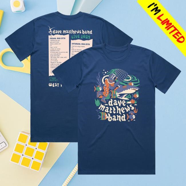 Official Dave Matthews Merch Store Shop Dave Matthews Band West Palm Beach, FL 2024 T-Shirt
