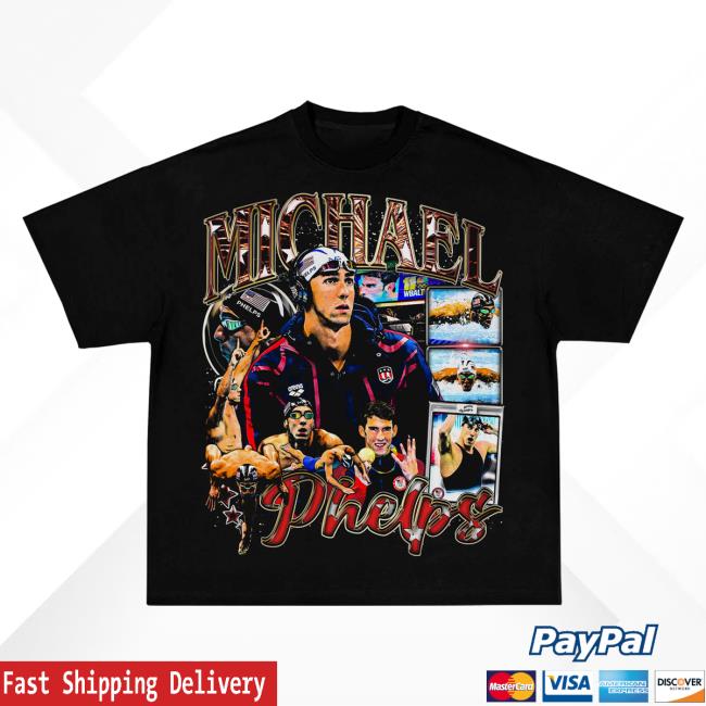 Official Game Changer Michael Phelps T Shirt Black GameChanger