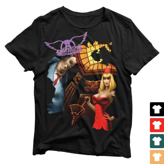 Official Aerosmith Merch Love In An Elevator T Shirt