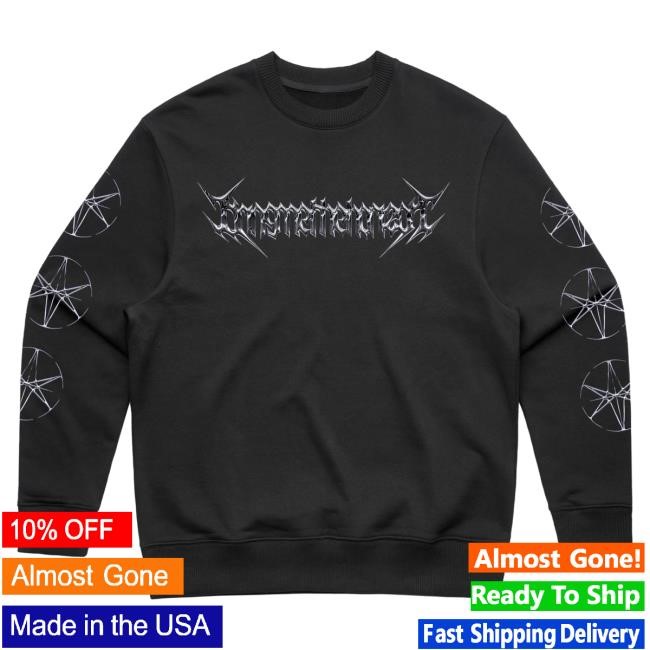 Official Bring Me The Horizon Chrome Logo Black Sweatshirt BMTH