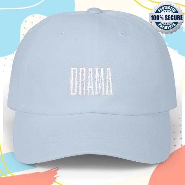 Official Drama Merch Store Logo Hat - White