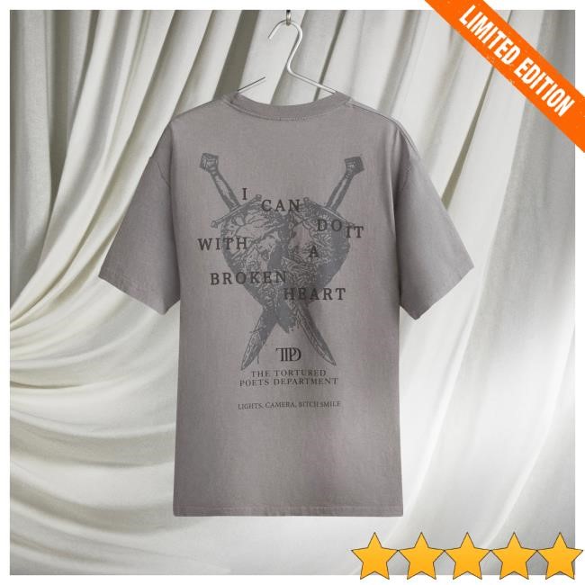 Official Taylor Swift Merch Store I Can Do It With A Broken Heart Popover Shirt Taylor Swift Apparel Clothing TaylorSwift