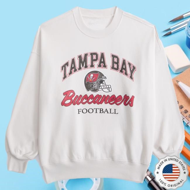 Official Abercrombie And Fitch Merch Tampa Bay Buccaneers Vintage Sunday Crewneck Sweatshirt NFL by Abercrombie