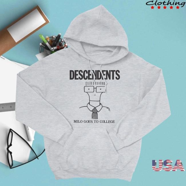 Official Indie Merch Store Descendents "Miles Goes To College" Hood IndieMerchStore Official