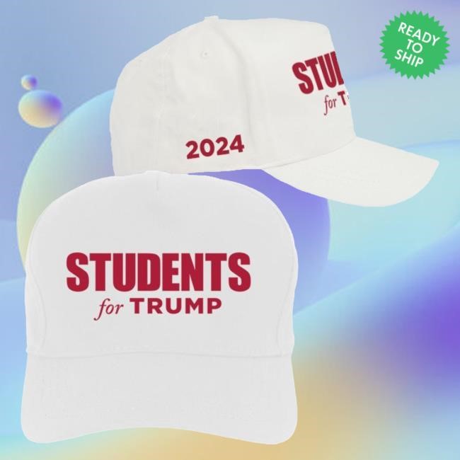 Official Donald Trump Merch Store Donald Trump Students For Trump White Structured Cap Donald Trump Apparel Clothing Shop DonaldTrump
