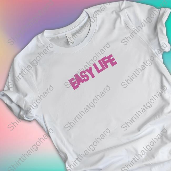Official Lofe Merch Easy Life Pink Logo Shirt