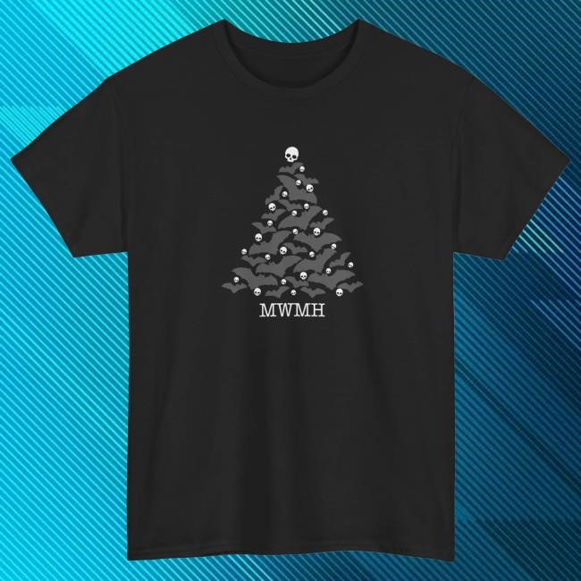 Official Murder with my Husband Christmas Bone Tree Hoody MWMH Postcat