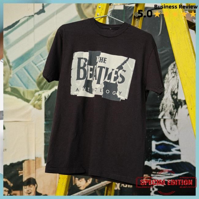 Limited Edition Anthology Black Logo T-Shirt The Beatles The Beatles Anthology Black Logo T-Shirt Heritage Gear