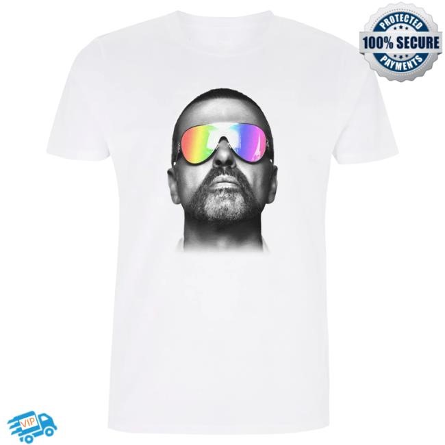 Official George Michael Merch Store George Michael Rainbow Shades T-Shirts