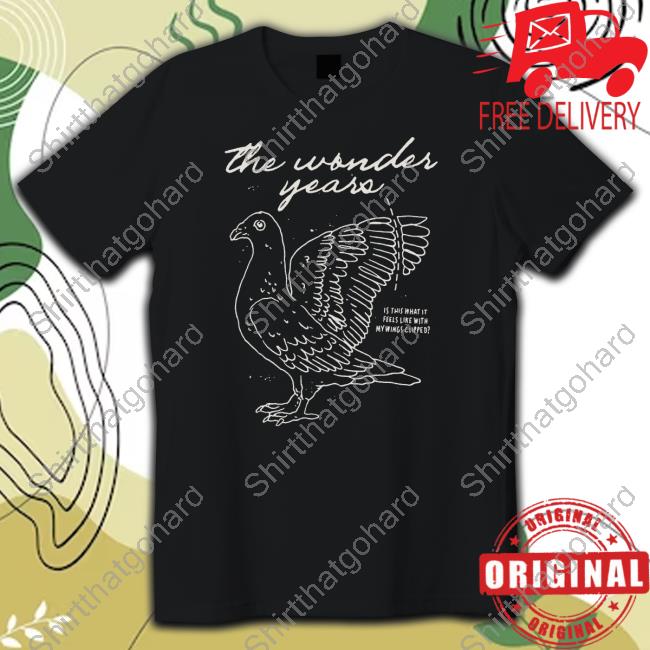 Official The Wonder Years Merch Is This What It Feels Like With My Wings Clipped Shirt