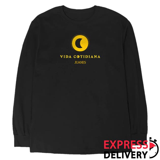 Official Juanes Merch Store Juanes Vida Cotidiana Long Sleeve Tee Shirt Juanes Apparel Clothing Shop