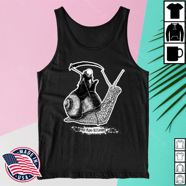 Any Means Necessary Clothing Slow Death Tank Top T-Shirts Black
