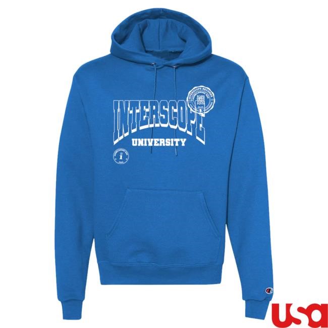 Official Interscope Blue University Hoody