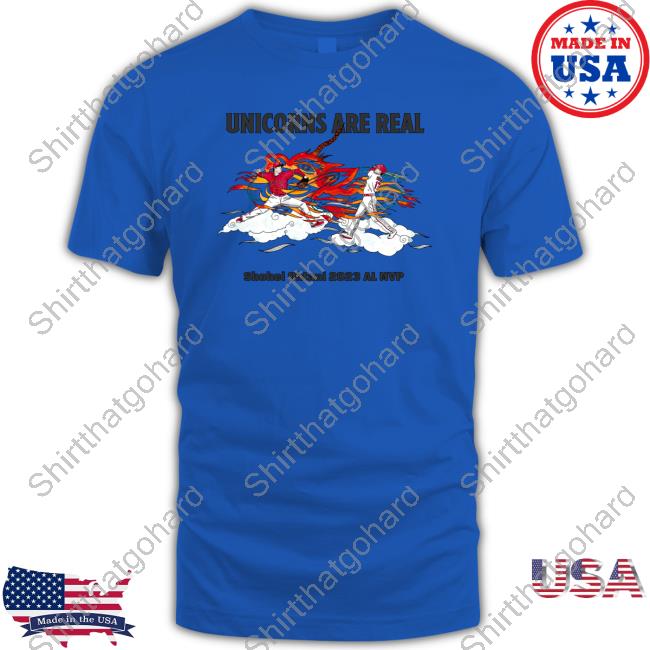 Official Mlb Unicorns Are Real Shohei Ohtani 2023 Al Mvp T Shirts