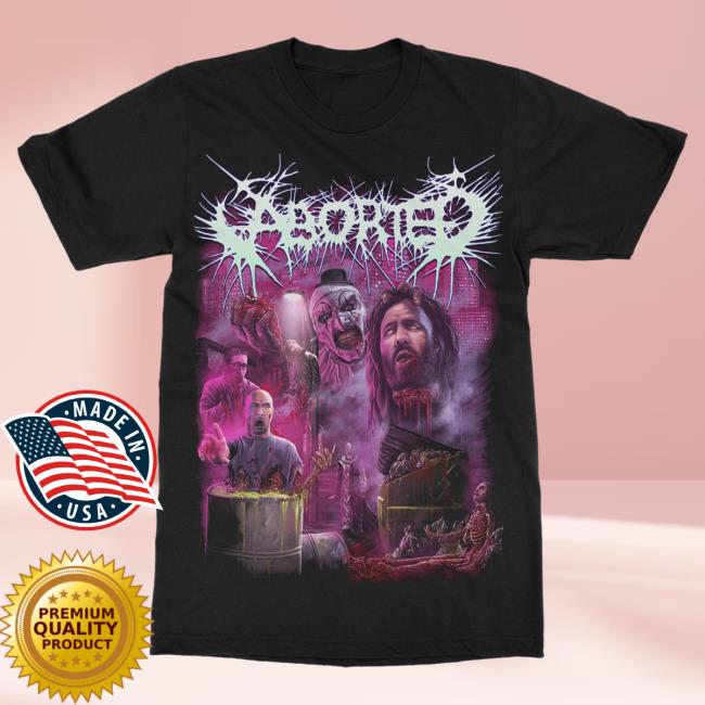 Official Indie Merch Store Shop Aborted "Terrify'er" Shirt IndieMerchStore
