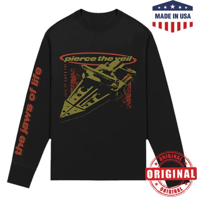 Official Pierce The Vei Clothing Store Shop Ptvmerch The Jaws Of Life Long Sleeve T-Shirts Ptv Merch
