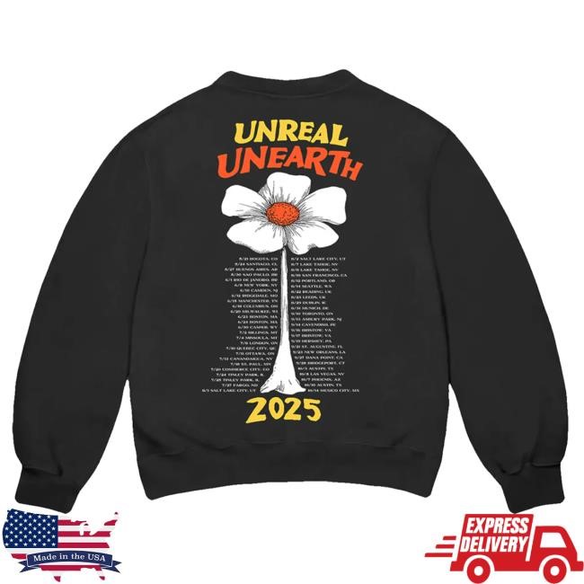 Official Hozier Merch Unreal Unearth 2025 Flower Tour Tees