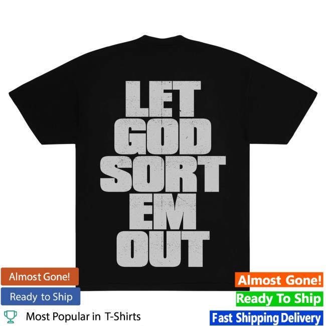 Let God Sort Em Out Kaws X Clipse Let God Sort Em Out Shield T Shirt | Clipse Merch Store Official