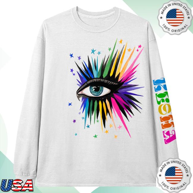 Official Kesha Tour Merch Kesha Sharp Eye Rays L/S T Shirt Ke$ha Clothing Store Shop