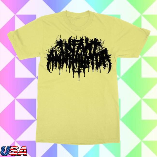 Infant Annihilator Merch "Logo Yellow" Short Sleeve Shirt Indie Merch Store