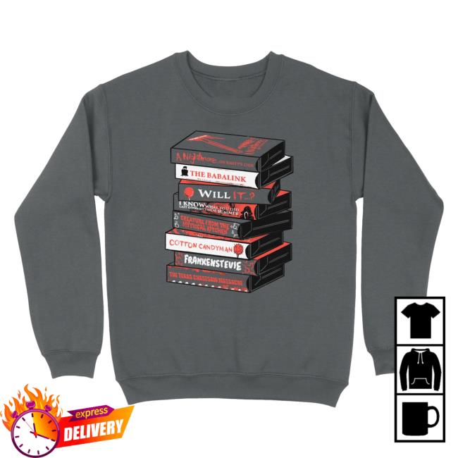 Official Mythical Merch Store Shop Terrifying Tape Stack Hooded Sweatshirt