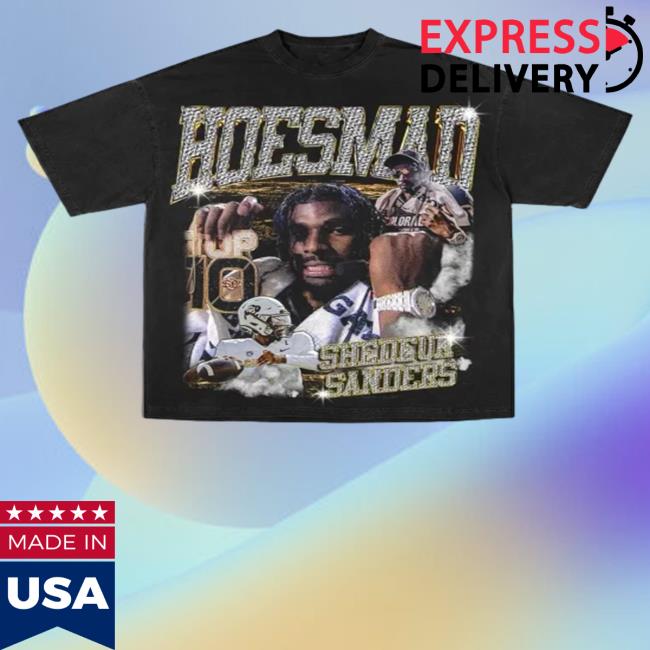 Official Hoesmad Merch Shedeur Sanders Black Shirts
