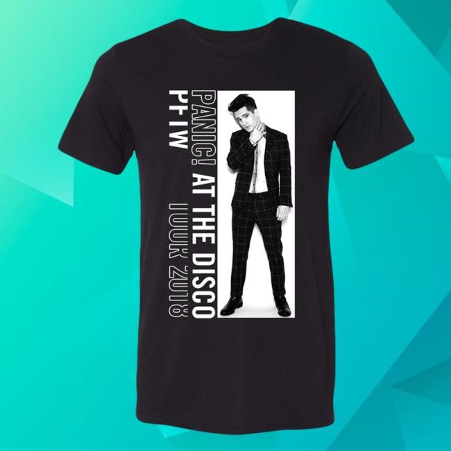 Panic! At The Disco Store White Block Photo Tour T Shirt