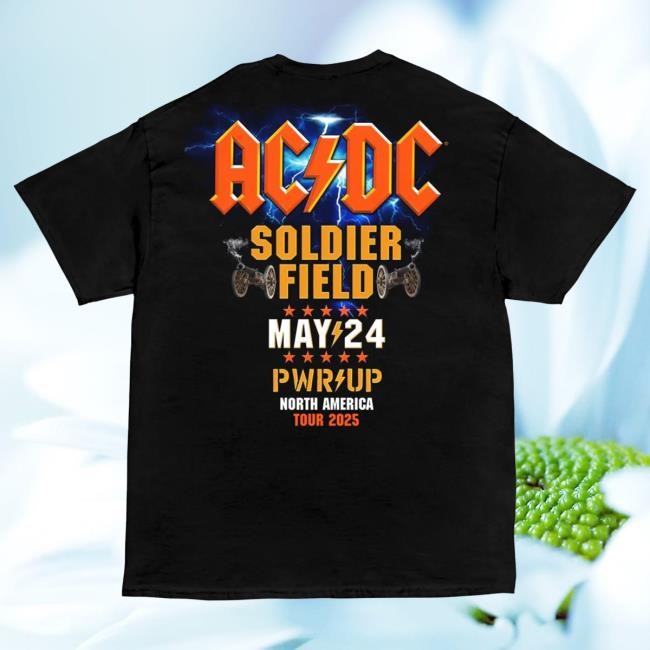 Official AcDc Merch Store Ac/Dc Chicago PWR UP Tour Hot Shirt
