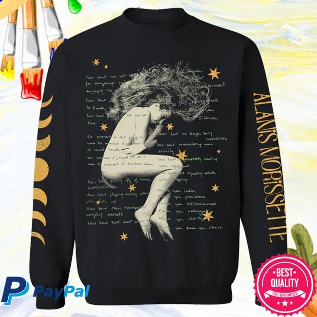 Official Alanis Morissette Merch Store Shop Celestial Lyrics Hoodie